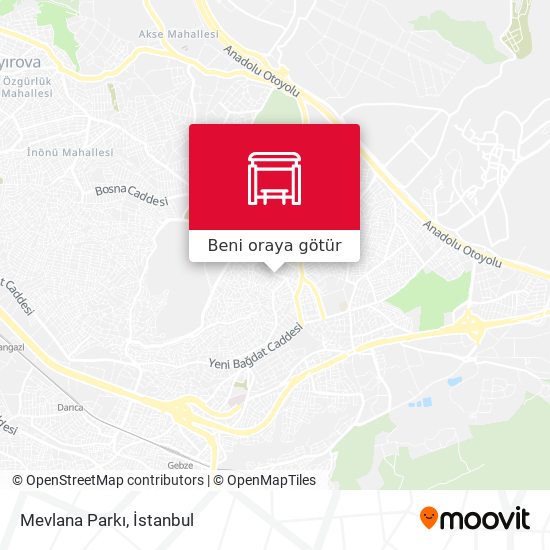 Mevlana Parkı harita