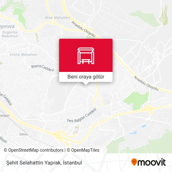 Şehit Selahattin Yaprak harita