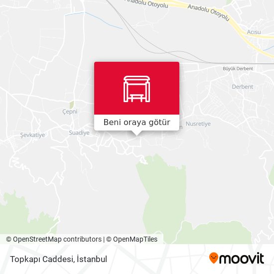 Topkapı Caddesi harita