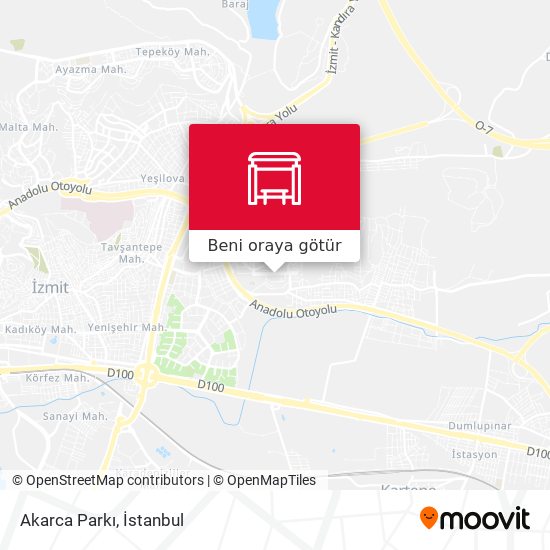 Akarca Parkı harita