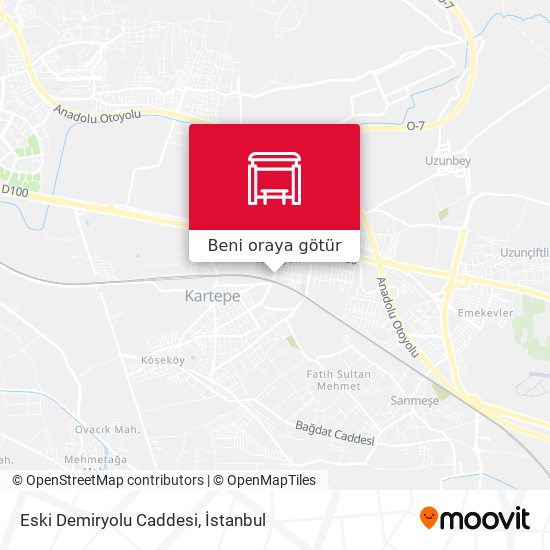 Eski Demiryolu Caddesi harita