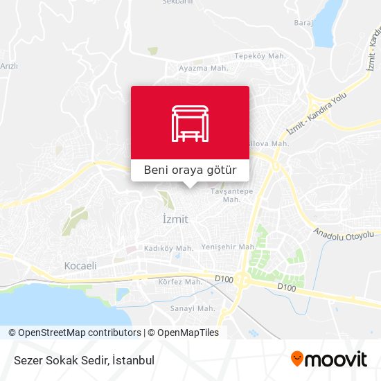 Sezer Sokak Sedir harita