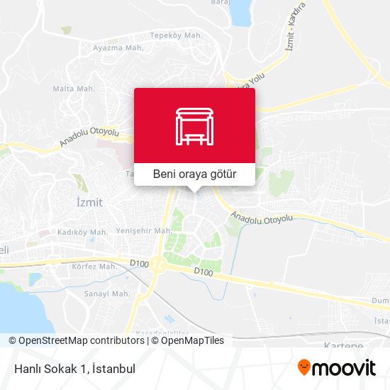 Hanlı Sokak 1 harita