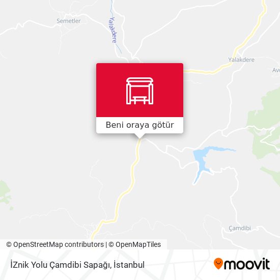 İZnik Yolu Çamdibi Sapağı harita