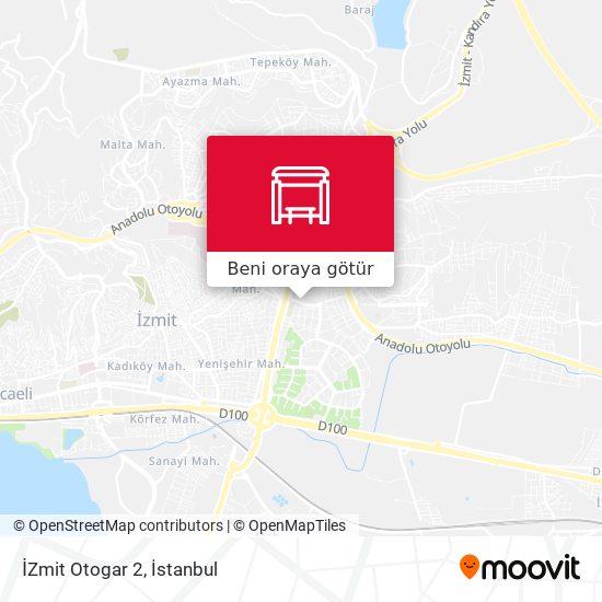 İZmit Otogar 2 harita