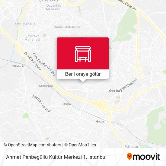 Ahmet Penbegüllü Kültür Merkezi 1 harita