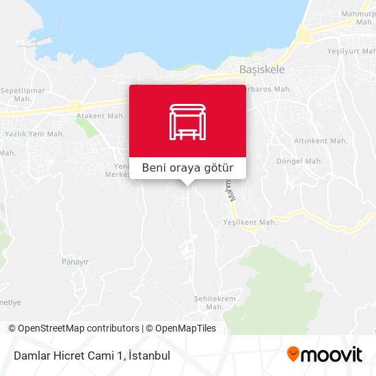 Damlar Hicret Cami 1 harita