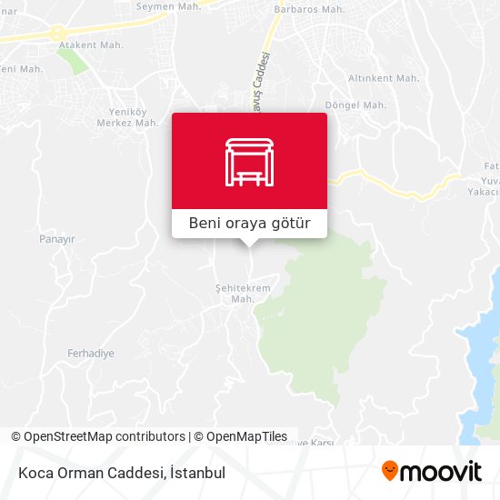 Koca Orman Caddesi harita