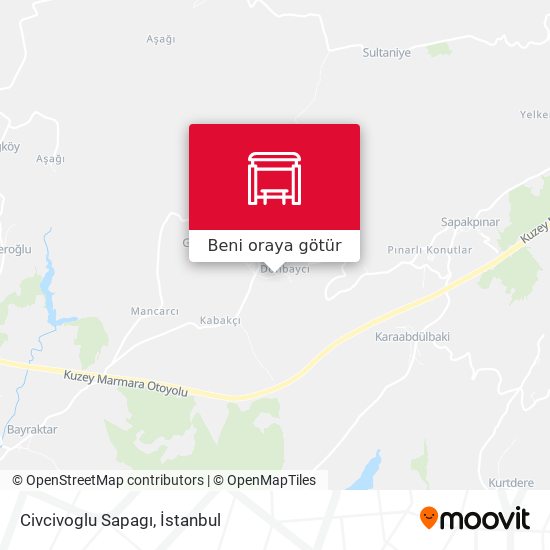 Civcivoglu Sapagı harita