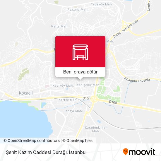 Şehit Kazım Caddesi Durağı harita