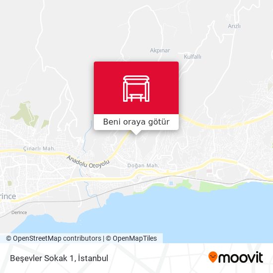 Beşevler Sokak 1 harita