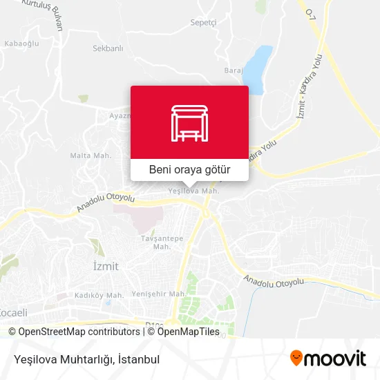 Yeşilova Muhtarlığı harita