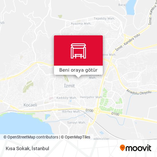 Kısa Sokak harita