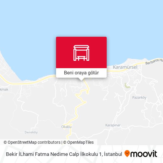 Bekir İLhami Fatma Nedime Calp İlkokulu 1 harita