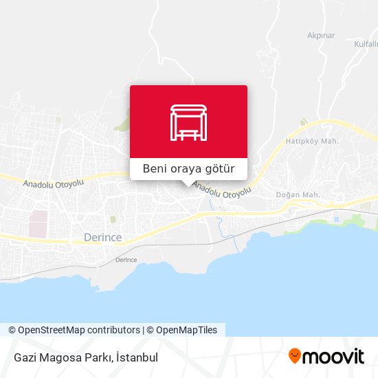 Gazi Magosa Parkı harita