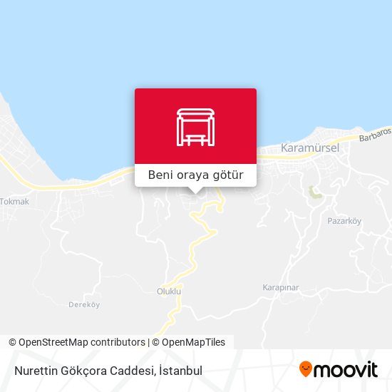 Nurettin Gökçora Caddesi harita
