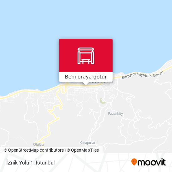 İZnik Yolu 1 harita