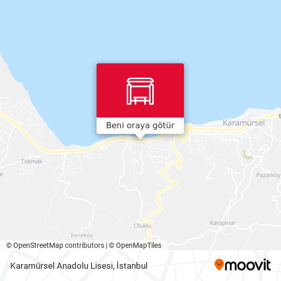 Karamürsel Anadolu Lisesi harita