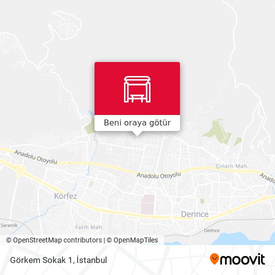 Görkem Sokak 1 harita