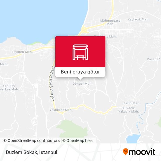 Düzlem Sokak harita