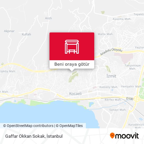 Gaffar Okkan Sokak harita