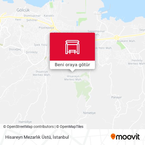 Hisareyn Mezarlık Üstü harita