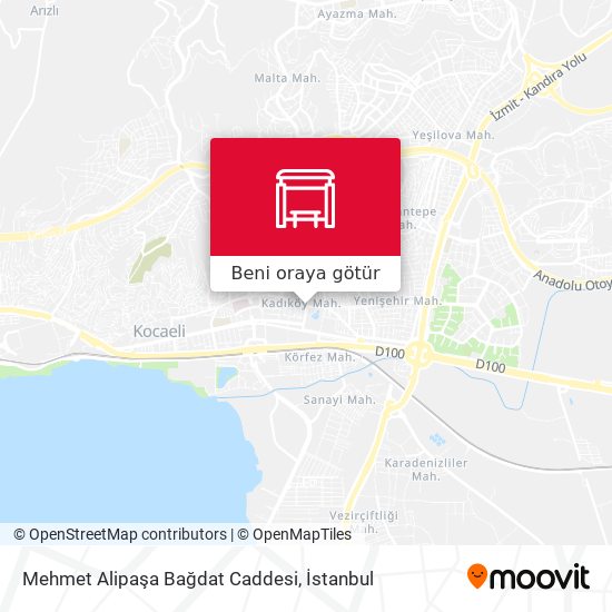 Mehmet Alipaşa Bağdat Caddesi harita