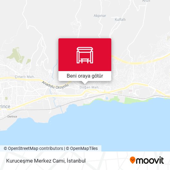 Kuruceşme Merkez Cami harita