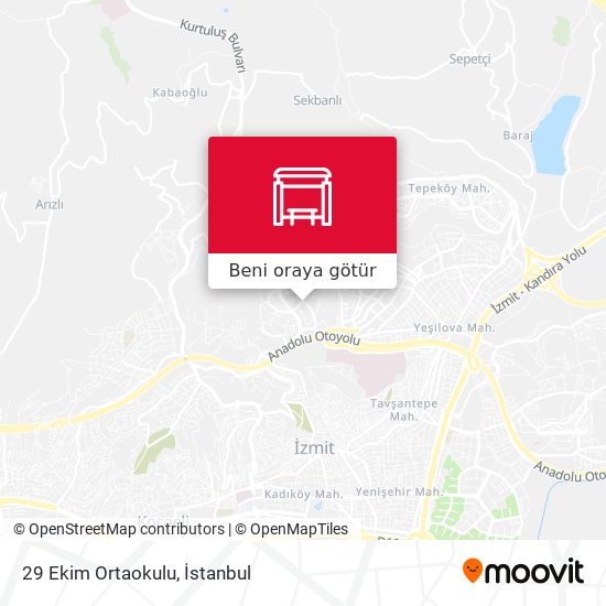 29 Ekim Ortaokulu harita