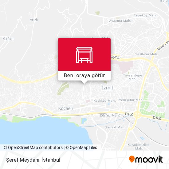Şeref Meydanı harita