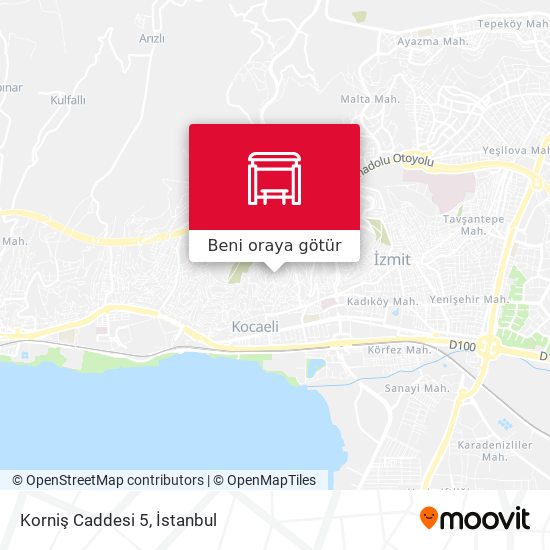 Korniş Caddesi 5 harita