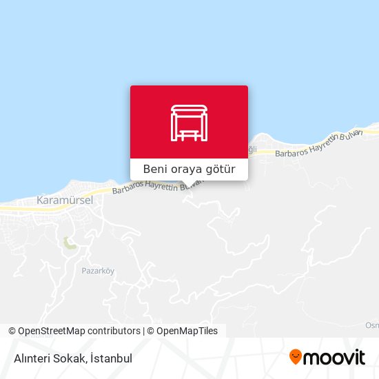 Alınteri Sokak harita