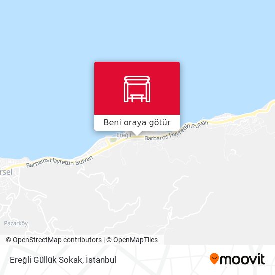 Ereğli Güllük Sokak harita