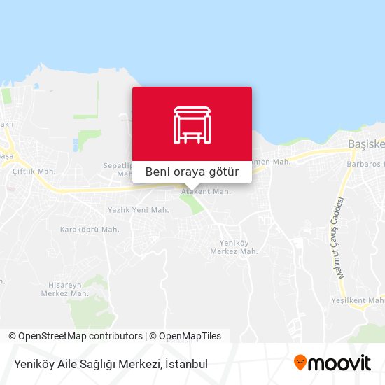 Yeniköy Aile Sağlığı Merkezi harita