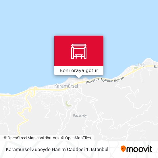 Karamürsel Zübeyde Hanım Caddesi 1 harita
