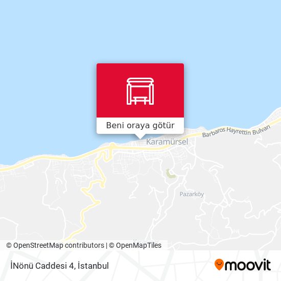 İNönü Caddesi 4 harita