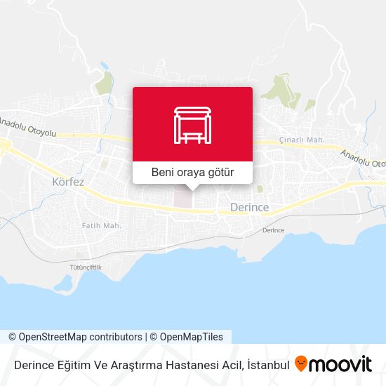 Derince Eğitim Ve Araştırma Hastanesi Acil harita