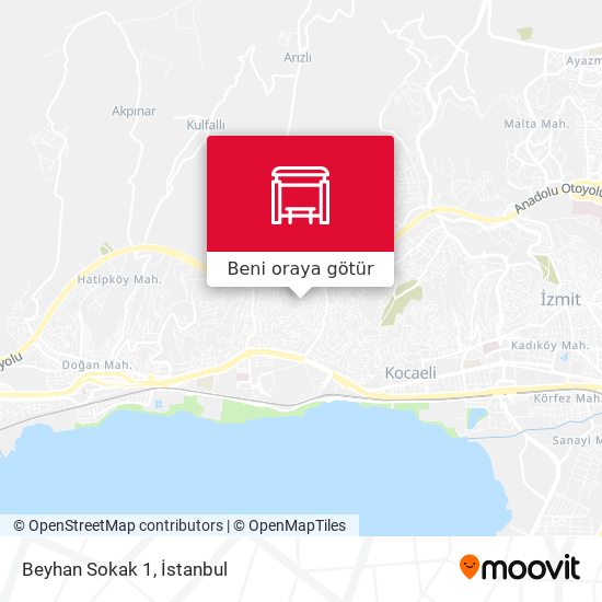 Beyhan Sokak 1 harita