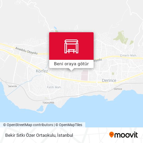 Bekir Sıtkı Özer Ortaokulu harita