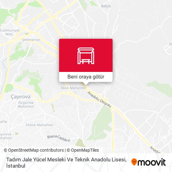 Tadım Jale Yücel Mesleki Ve Teknik Anadolu Lisesi harita