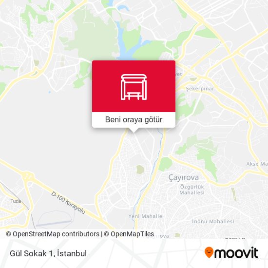 Gül Sokak 1 harita
