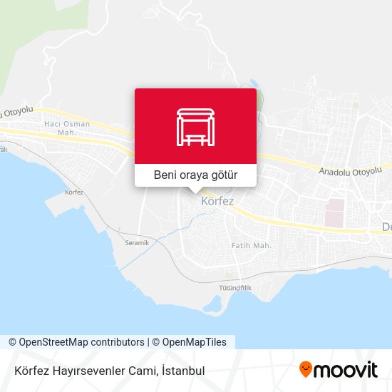 Körfez Hayırsevenler Cami harita