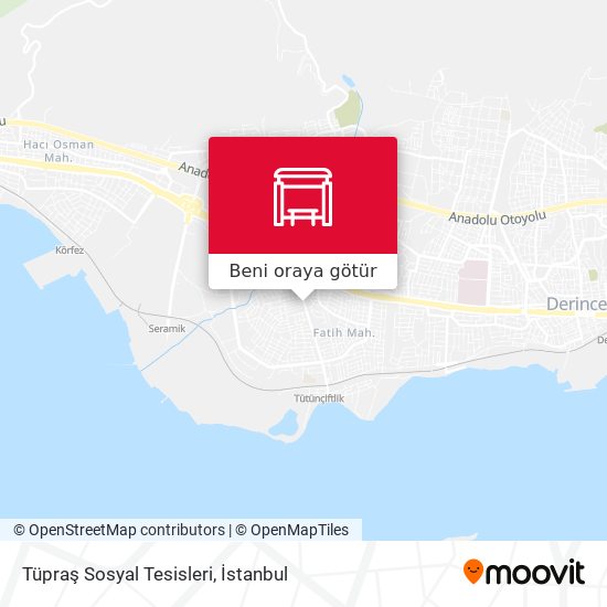 Tüpraş Sosyal Tesisleri harita
