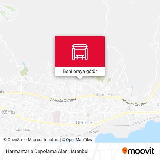Harmantarla Depolama Alanı harita