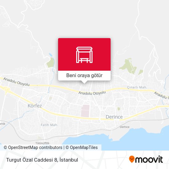 Turgut Özal Caddesi 8 harita