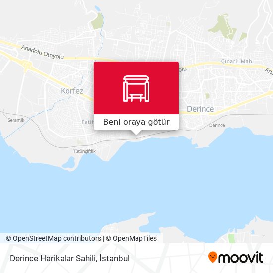 Derince Harikalar Sahili harita