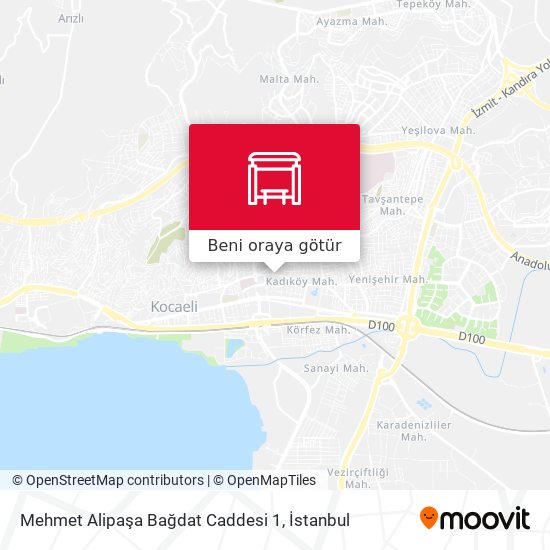 Mehmet Alipaşa Bağdat Caddesi 1 harita