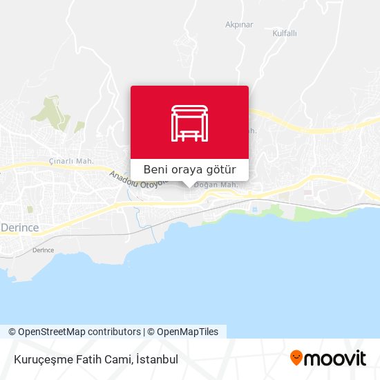 Kuruçeşme Fatih Cami harita