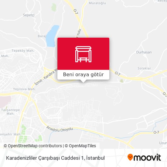 Karadenizliler Çarşıbaşı Caddesi 1 harita