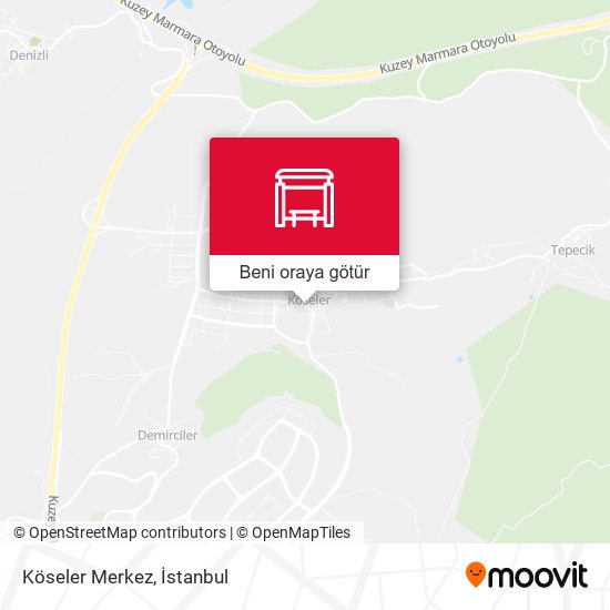 Köseler Merkez harita